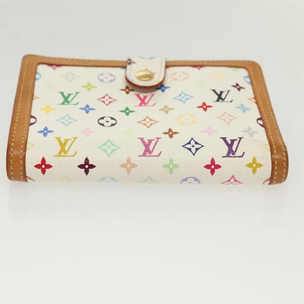 LOUIS VUITTON Multicolor Portefeuille Viennois Wallet White M92987 Auth 130787 - Picture 6 of 16